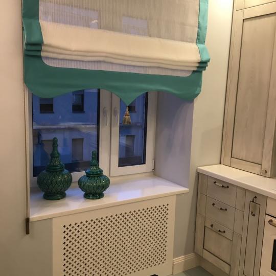 Декоративный экран для радиатора отопления кухни